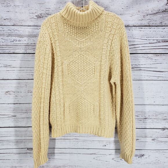 Wool Kodel by Campus Vintage Cream Wool blend Knit Sweater Size Medium - Picture 1 of 14